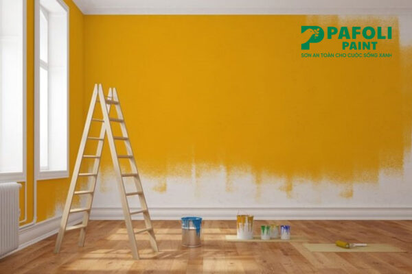 sơn tường gạch nội thất