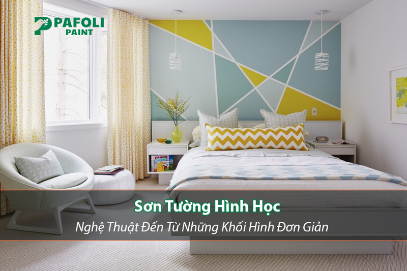 sơn tường hình học