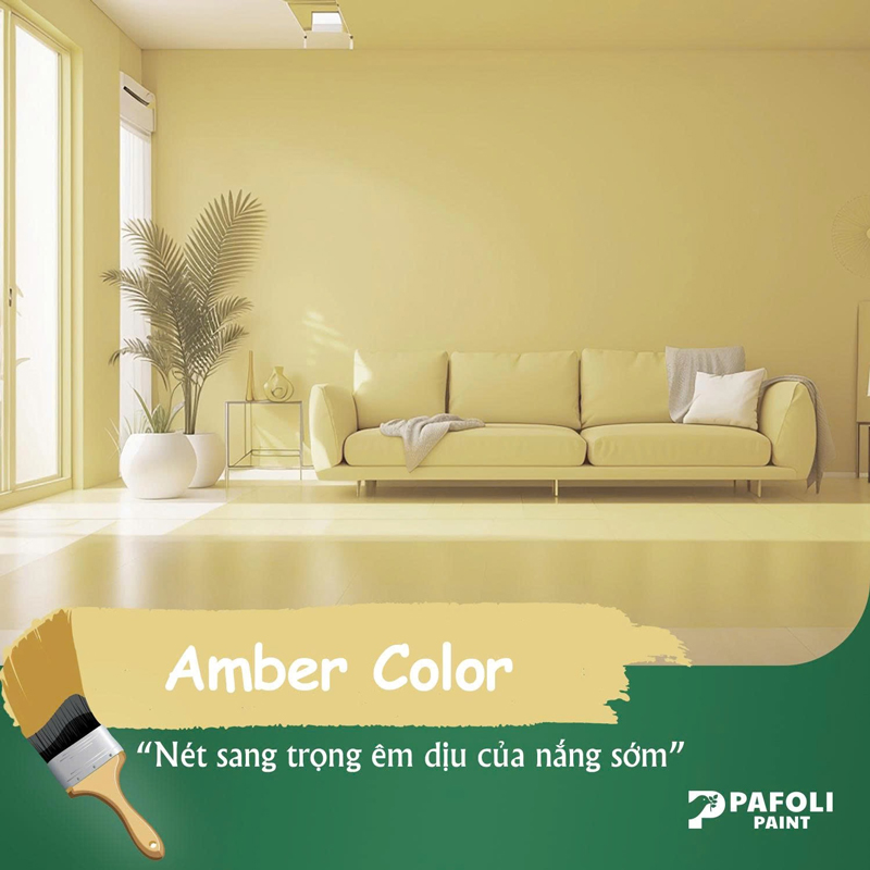 màu sơn nhà đẹp vàng