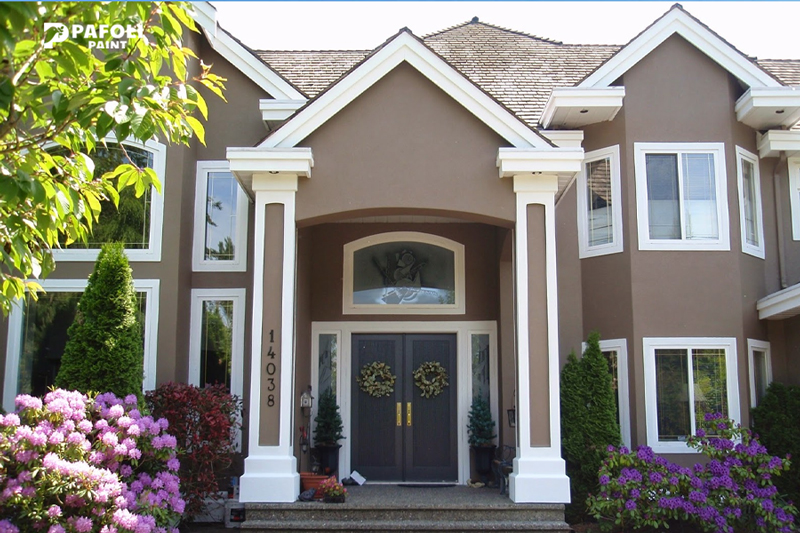 Màu sơn nhà ngoài trời đẹp Nâu cafe sữa