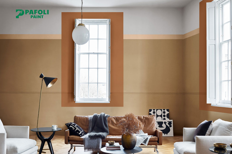 Sơn màu be phối nâu