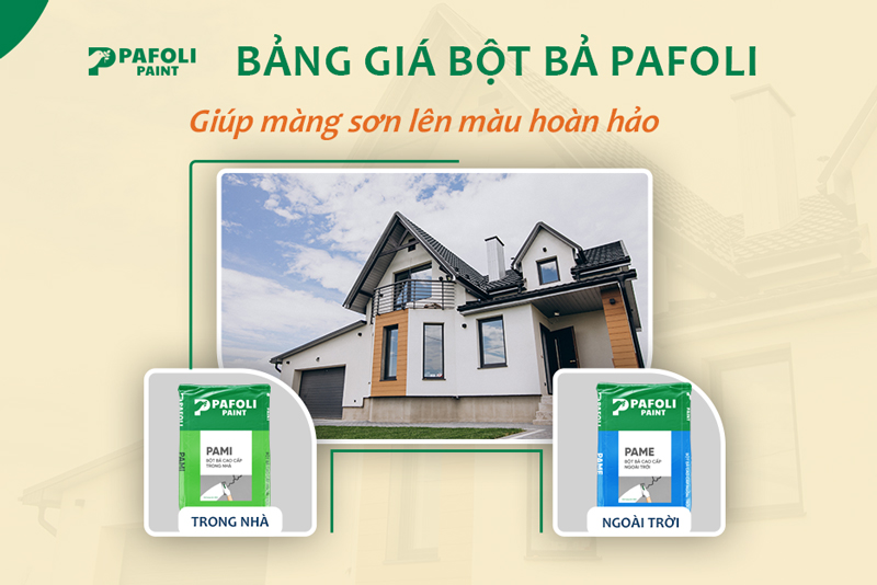 bảng báo giá bột bả Pafoli