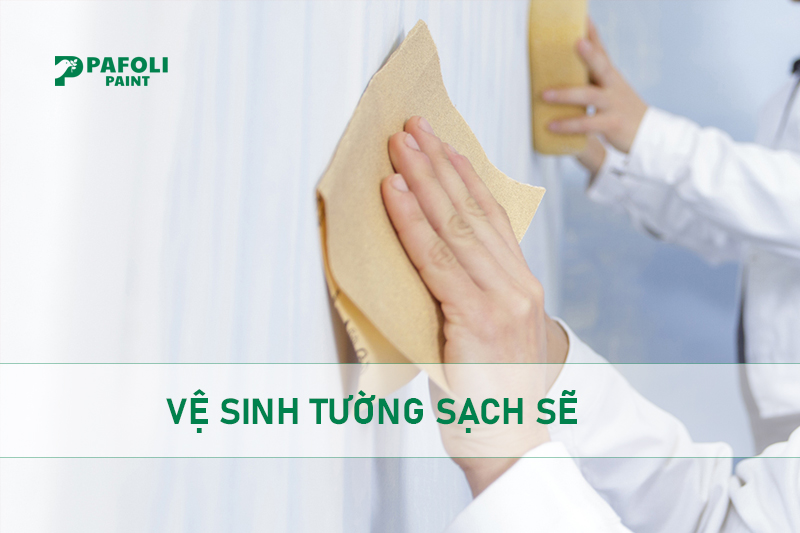 cách lăn sơn tường đẹp 