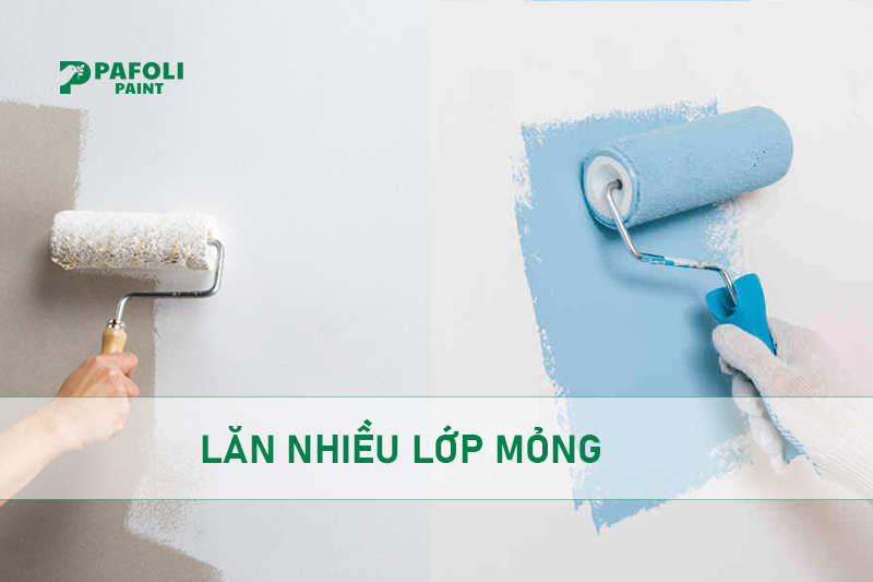 Cách lăn sơn tường đẹp 