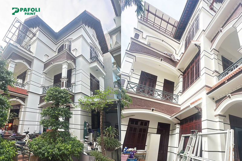 cách sơn lại tường cũ