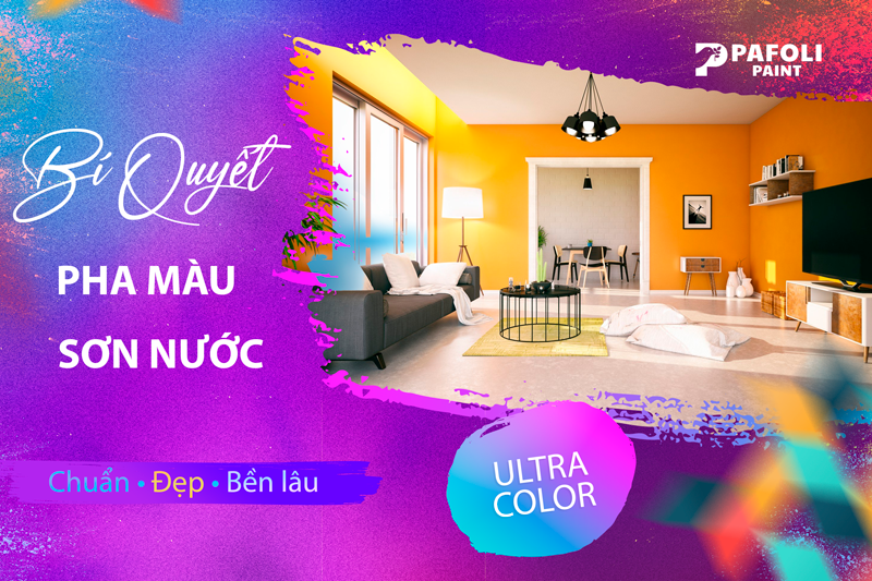 cách pha màu sơn nước