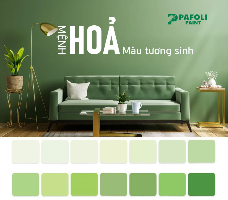 màu sơn hợp mệnh hoả