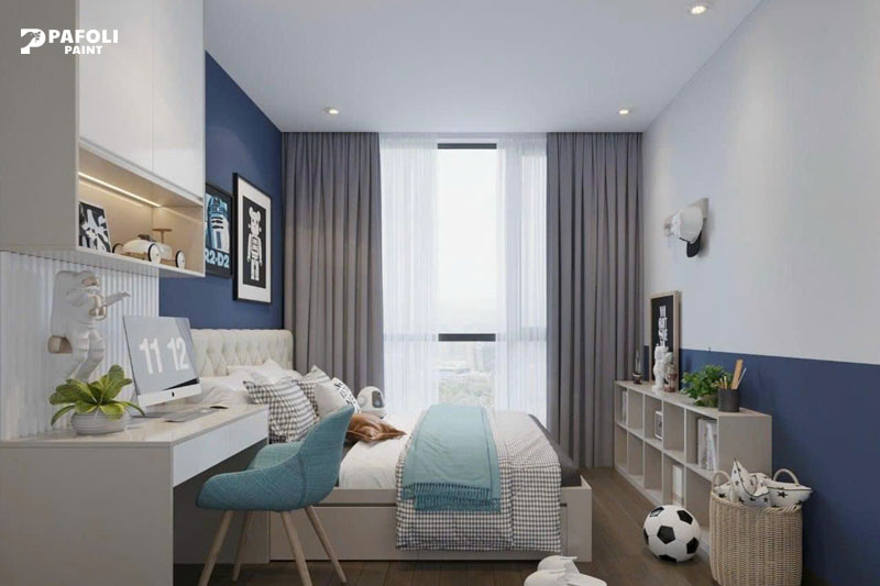 Màu sơn phòng ngủ cho bé trai