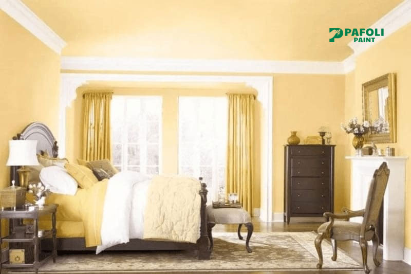 Màu sơn nhà vàng kem