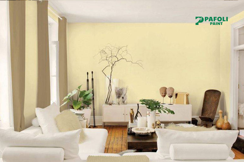 Màu sơn nhà vàng kem