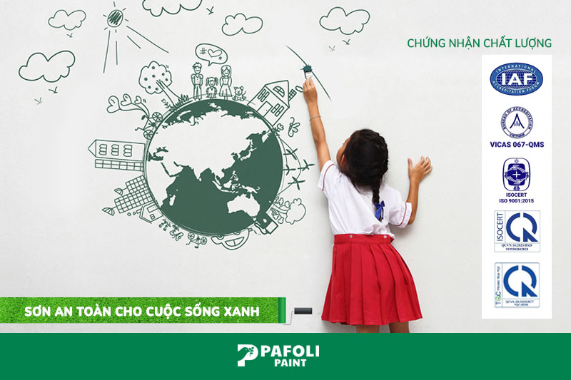 Pafoli cung cấp sơn an toàn cho trẻ em