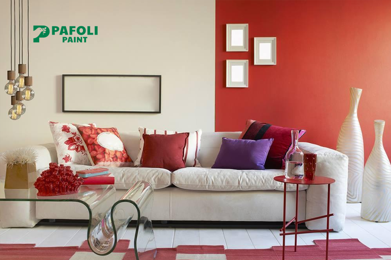 Cách sơn tường 2 màu