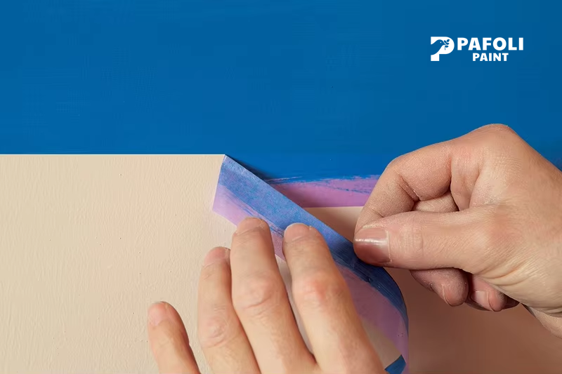 Cách sơn tường 2 màu