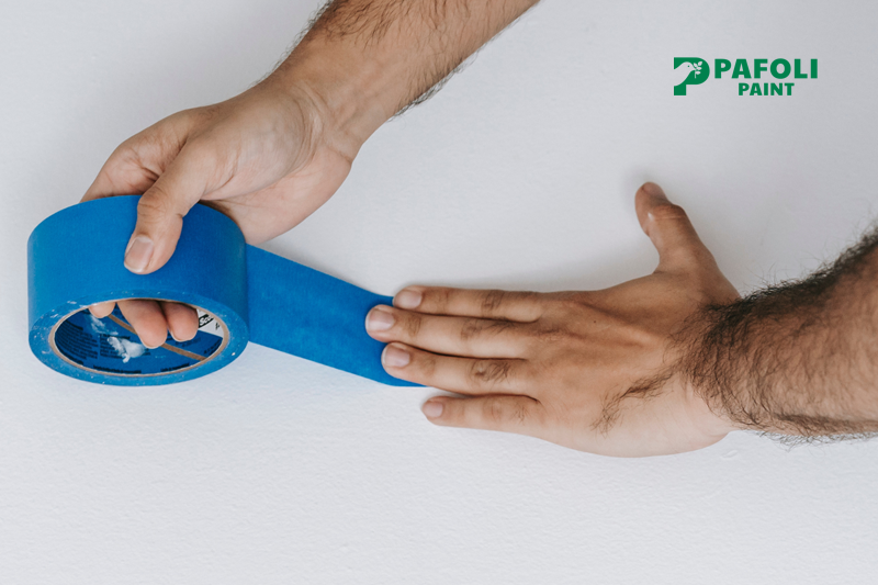 Cách sơn tường 2 màu