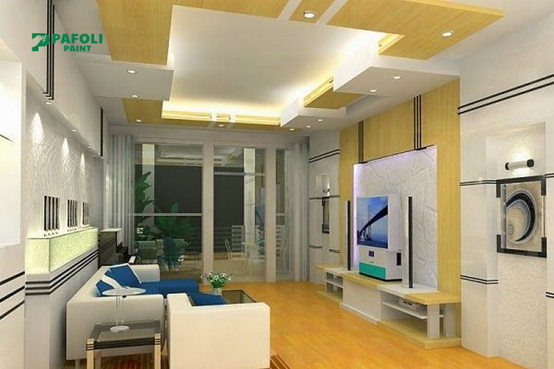 Cách phối màu sơn trần nhà đẹp