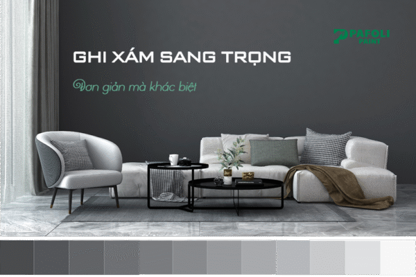 sơn nhà màu ghi xám