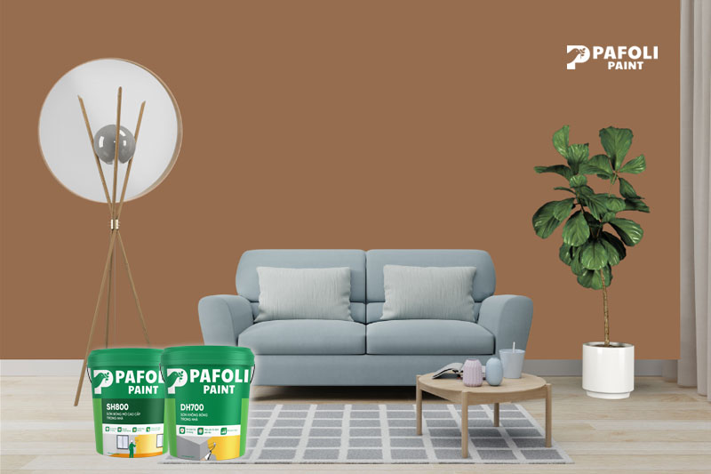 Sơn nhà màu nâu sữa