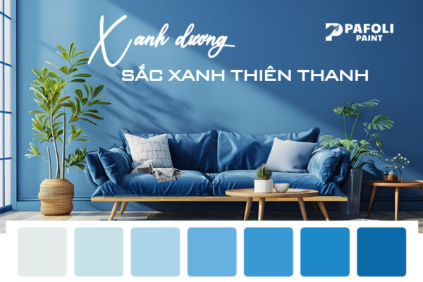 sơn màu xanh dương