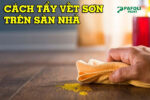 tẩy sơn trên nền nhà