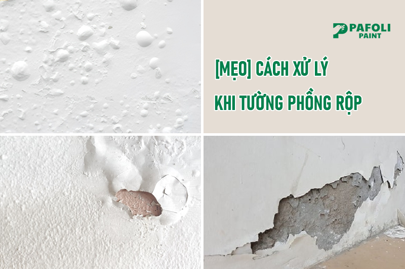 tường bị rộp phồng