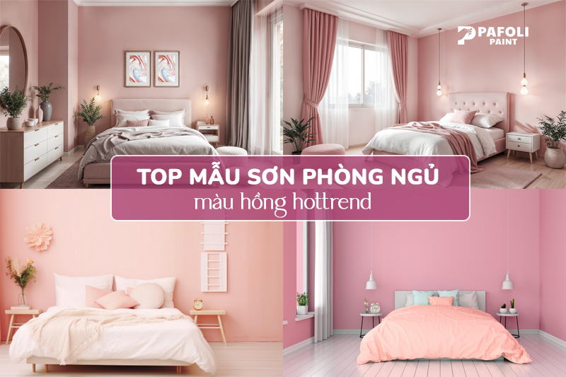 mẫu sơn phong ngủ màu hồng