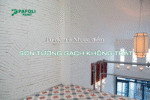 Sơn tường gạch không trát
