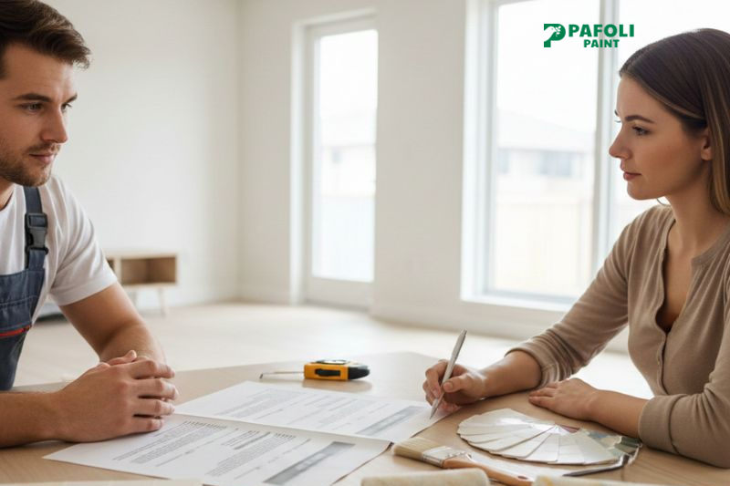 lựa chọn nhà thầu sơn nội thất