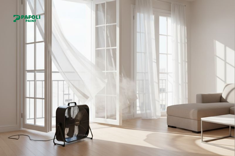 Sơn nhà xong bao lâu thì ở được