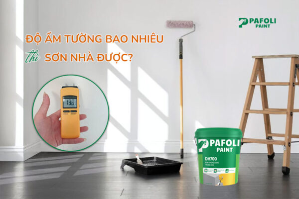 độ ẩm tường bao nhiêu thì sơn được