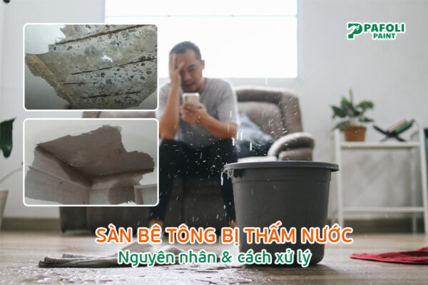 sàn bê tông bị thấm nước