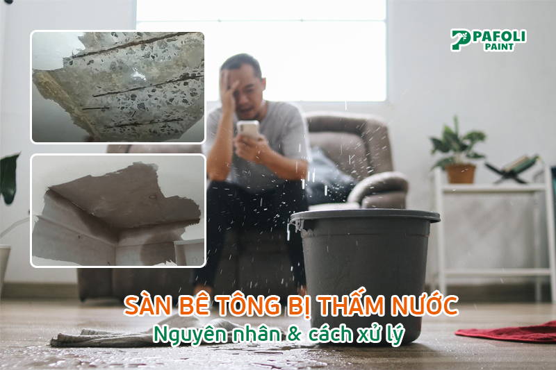 sàn bê tông bị thấm nước