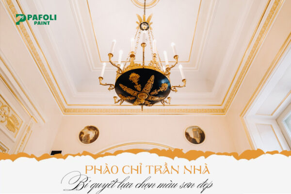 phối màu sơn phào chỉ trần nhà đẹp