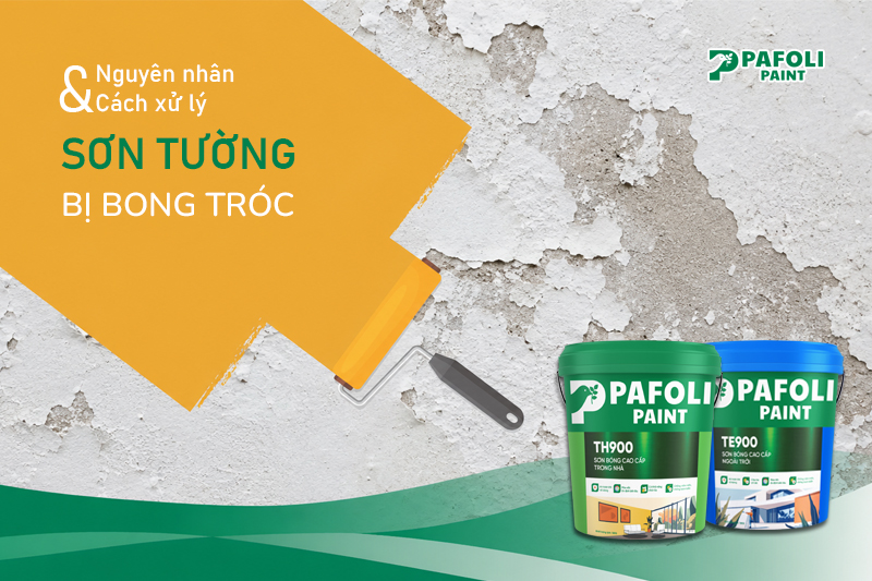 màng sơn bị phồng rộp bong tróc