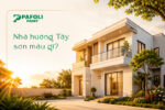 nhà hướng tây sơn màu gì