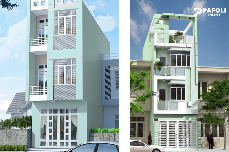 nhà hướng tây sơn màu gì
