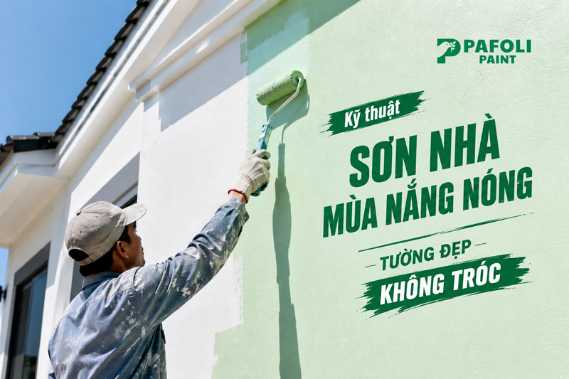 sơn nhà vào mùa nắng nóng