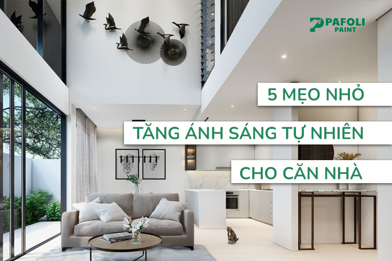 Nhà thiếu sáng? Áp dụng ngay 5 mẹo đơn giản này 1 mẹo tăng ánh sáng tự nhiên cho nhà ở