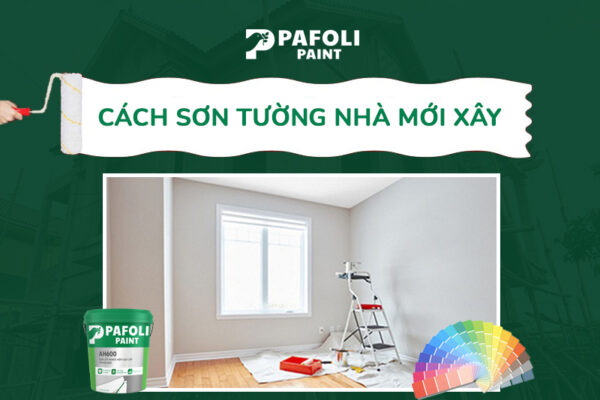 cách sơn tường nhà mới xây