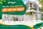 dấu hiệu tường ngoại thất cần sơn lại