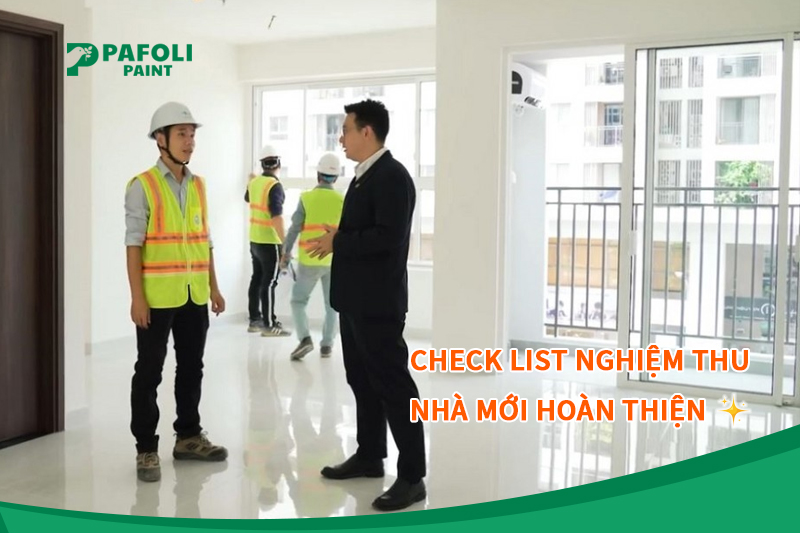 Quy trình nghiệm thu nhà mới
